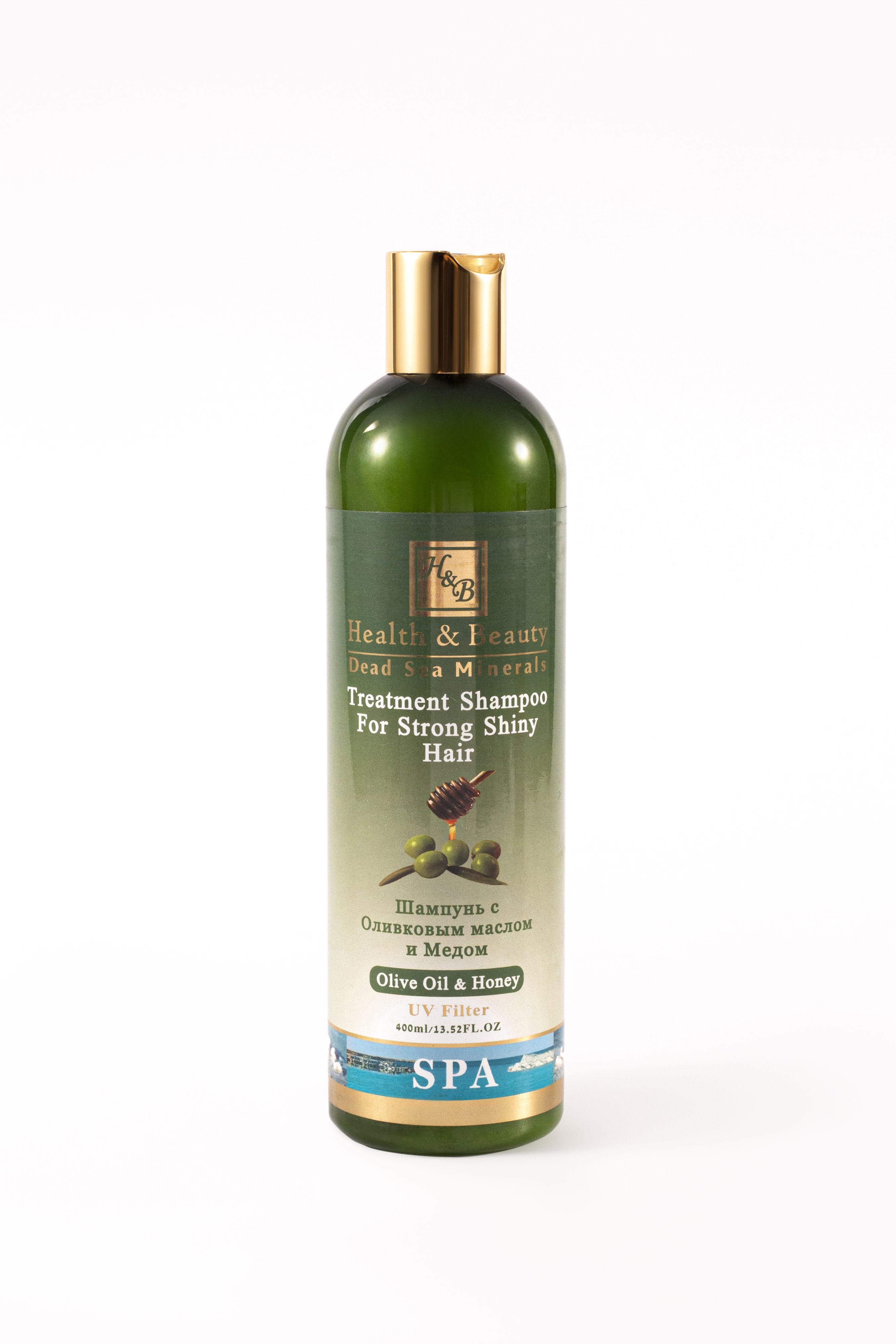 Dầu gội dành cho tóc yếu và xỉn màu Treatment Shampoo for Strong Shiny Hair - Olive Oil & Honey 400ml - Health and Beauty - Israel